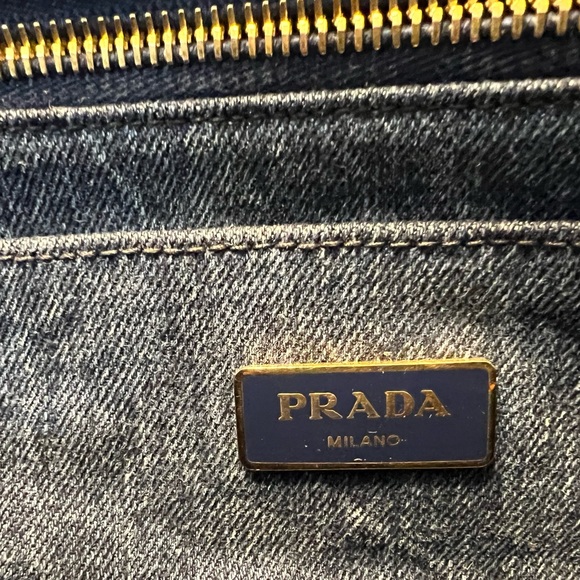 Prada Denim Tote/Shoulder Bag - Picture 7 of 12